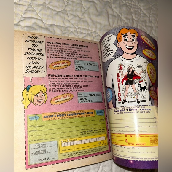 📚BOOK SALE 5 for $20📚 Archie's Double Digest Magazine No. 93 July 1997 - Picture 7 of 8